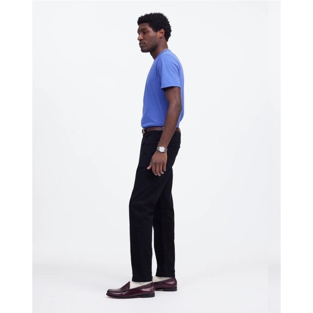 Madewell NWT Men's Athletic Slim Jeans Cool max Denim Black 31x30 - Picture 4 of 11